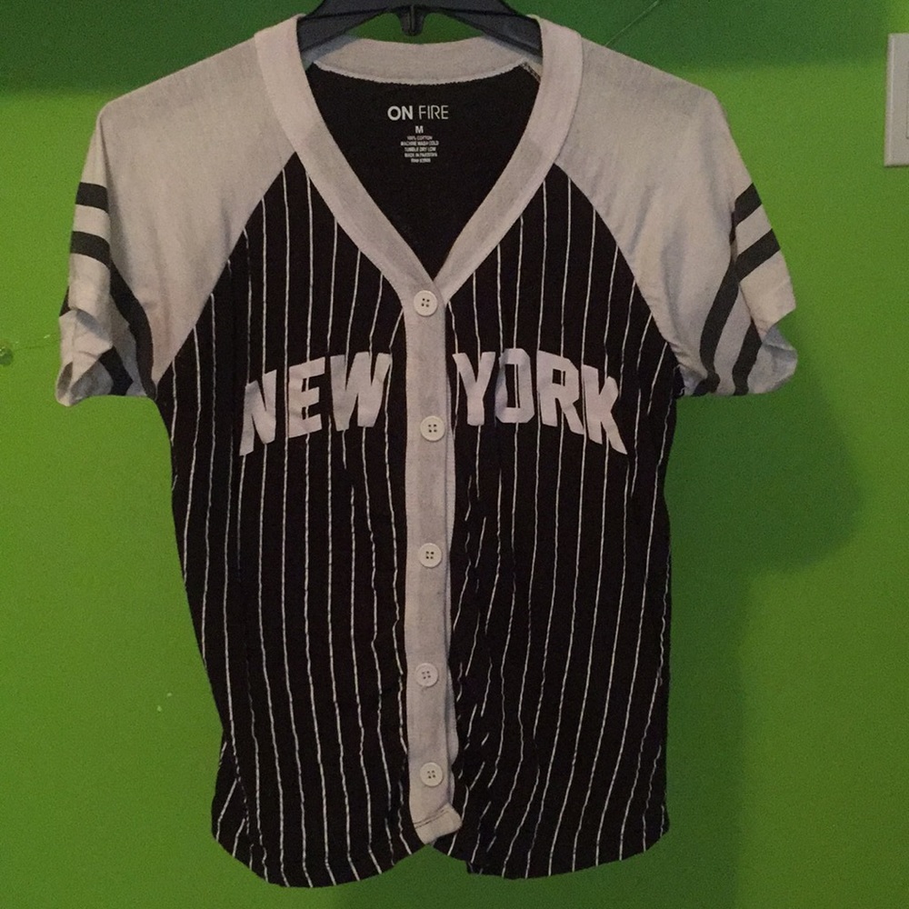 New York baseball tee